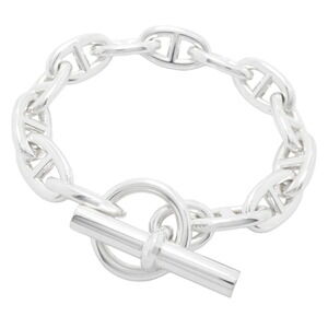 HERMES Silver Charm Bracelet